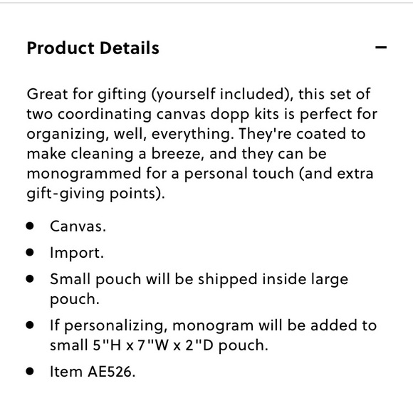 J. Crew Coated Canvas Dopp Kit Set In Stripes - Picture 3 of 3